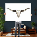 Longhorn Skull Wall Art Canvas Print – Rustic Western by MyGreatCanvas | Canvas Wall Art Prints | Photo Prints & Wall Decor