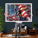 USA Statue of Liberty Graffiti Street Art Wall Art Canvas by MyGreatCanvas | Canvas Wall Art Prints | Photo Prints & Wall Decor