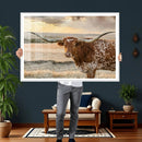Texas Longhorn Wall Art Canvas Print, Western Ranch Bull by MyGreatCanvas | Canvas Wall Art Prints | Photo Prints & Wall Decor