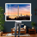 Washington DC Skyline Wall Art Canvas Print – Lincoln by MyGreatCanvas | Canvas Wall Art Prints | Photo Prints & Wall Decor