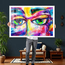 Colorful Abstract Face Wall Art Canvas Print – Modern Pop by MyGreatCanvas | Canvas Wall Art Prints | Photo Prints & Wall Decor