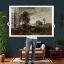 Adolf Dressler Landscape of the Oder River Wall Art Canvas by MyGreatCanvas | Canvas Wall Art Prints | Photo Prints & Wall Decor