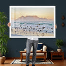 Seagulls Over Ocean Wall Art Canvas Print – Coastal Beach by MyGreatCanvas | Canvas Wall Art Prints | Photo Prints & Wall Decor