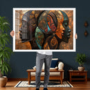 Abstract Afro American Women Wall Art Canvas Print by MyGreatCanvas | Canvas Wall Art Prints | Photo Prints & Wall Decor
