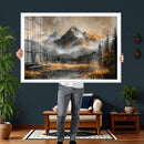 Mountain Lake Canvas Wall Art — Rustic Forest Landscape by MyGreatCanvas | Canvas Wall Art Prints | Photo Prints & Wall Decor