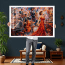 Jazz Band Canvas Wall Art — Jazz Club Singer Saxophone Print by MyGreatCanvas | Canvas Wall Art Prints | Photo Prints & Wall Decor