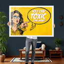 Pop Art Print Bathroom Sign Wall Art Canvas Print — Funny by MyGreatCanvas | Canvas Wall Art Prints | Photo Prints & Wall Decor