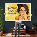 Pop Art Print Bathroom Sign Wall Art Canvas Print — Funny by MyGreatCanvas | Canvas Wall Art Prints | Photo Prints & Wall Decor