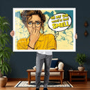 Pop Art Print Bathroom Sign Wall Art Canvas Print — Funny by MyGreatCanvas | Canvas Wall Art Prints | Photo Prints & Wall Decor
