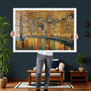 Gustav Klimt Golden Cityscape Wall Art Canvas Print, Framed by MyGreatCanvas | Canvas Wall Art Prints | Photo Prints & Wall Decor
