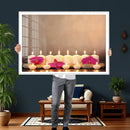 Spa Candles Orchid Canvas Print | Zen Wellness Relaxation by MyGreatCanvas | Canvas Wall Art Prints | Photo Prints & Wall Decor