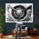 Vintage Propeller Plane Wall Art Canvas Print, Black and by MyGreatCanvas | Canvas Wall Art Prints | Photo Prints & Wall Decor