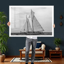 Vintage Sailboat Wall Art Canvas Print, Black and White by MyGreatCanvas | Canvas Wall Art Prints | Photo Prints & Wall Decor