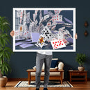 Playing Cards Canvas Wall Art | Casino Game Room Decor, by MyGreatCanvas | Canvas Wall Art Prints | Photo Prints & Wall Decor