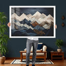 Mountain Wall Art – Modern Abstract Landscape Canvas Print