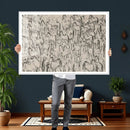 Abstract Horse Sketch Wall Art | Ready to Hang and Framed |
