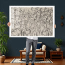 Abstract Horse Sketch Wall Art | Ready to Hang and Framed |