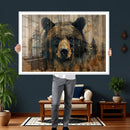 Abstract 399 Bear Wall Art | Rustic Cabin Wall Decor with by MyGreatCanvas | Canvas Wall Art Prints | Photo Prints & Wall Decor