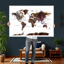 World Map Canvas Print – Detailed Map of the World Wall Art by MyGreatCanvas | Canvas Wall Art Prints | Photo Prints & Wall Decor