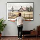 Rustic Farmhouse Barn Wall Art | 3-Panel Framed Gallery Wrap