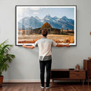 Vintage Old Barn Field Wall Art Canvas Print for Farmhouse by MyGreatCanvas | Canvas Wall Art Prints | Photo Prints & Wall Decor