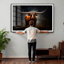 Abstract Texas Longhorn Wall Art Print | 3-Panel Large Texas by MyGreatCanvas | Canvas Wall Art Prints | Photo Prints & Wall Decor