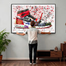 Jordan Shoes Graffiti Wall Art Canvas Print- Jordan Graffiti by MyGreatCanvas | Canvas Wall Art Prints | Photo Prints & Wall Decor