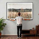 Rustic Field Landscape Wall Art Print, Giclee Canvas Wall