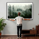 Foggy Forest Wall Art – Tranquil Green Woodland Canvas by MyGreatCanvas | Canvas Wall Art Prints | Photo Prints & Wall Decor