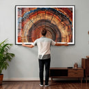 Abstract Tree Ring Art, Colorful Tree Ring Wall Decor, by MyGreatCanvas | Canvas Wall Art Prints | Photo Prints & Wall Decor