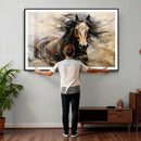 Abstract Horse Wall Art Canvas Print – Large Western