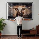 Abstract Longhorn Wall Art Canvas Print – Vintage Western by MyGreatCanvas | Canvas Wall Art Prints | Photo Prints & Wall Decor