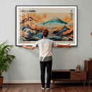 Yayoi Kusama Inspired Japanese Landscape Wall Art Canvas by MyGreatCanvas | Canvas Wall Art Prints | Photo Prints & Wall Decor