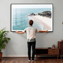 Aerial Beach Wall Art Canvas Print, Coastal Ocean Waves and by MyGreatCanvas | Canvas Wall Art Prints | Photo Prints & Wall Decor
