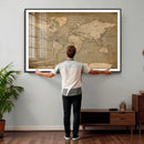 World Map Canvas Print – Framed Travel Map Wall Art for by MyGreatCanvas | Canvas Wall Art Prints | Photo Prints & Wall Decor