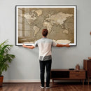 World Map Wall Art Canvas Print, Framed Map Art Picture by MyGreatCanvas | Canvas Wall Art Prints | Photo Prints & Wall Decor
