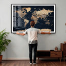 World Map Canvas Print – Detailed Map of the World Wall Art by MyGreatCanvas | Canvas Wall Art Prints | Photo Prints & Wall Decor