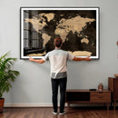 World Map Canvas Print – Detailed Map of the World Wall Art