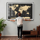 World Map Canvas Print – Detailed Map of the World Wall Art by MyGreatCanvas | Canvas Wall Art Prints | Photo Prints & Wall Decor