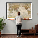 World Map Canvas Print – Detailed Map of the World Wall Art by MyGreatCanvas | Canvas Wall Art Prints | Photo Prints & Wall Decor
