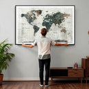World Map Canvas Print – Framed Travel Map Wall Art for by MyGreatCanvas | Canvas Wall Art Prints | Photo Prints & Wall Decor