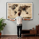 World Map Wall Art Canvas Print by MyGreatCanvas | Canvas Wall Art Prints | Photo Prints & Wall Decor