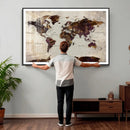 World Map Canvas Triptych – Colorful Global Wall Art for by MyGreatCanvas | Canvas Wall Art Prints | Photo Prints & Wall Decor