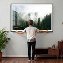 Misty Mountain Forest Canvas Print, Foggy Pine Trees Nature by MyGreatCanvas | Canvas Wall Art Prints | Photo Prints & Wall Decor