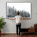 Misty Mountain Forest Canvas Print, Foggy Pine Trees Nature by MyGreatCanvas | Canvas Wall Art Prints | Photo Prints & Wall Decor