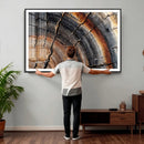 Abstract Tree Ring Wall Art Print – Natural Rustic Wood by MyGreatCanvas | Canvas Wall Art Prints | Photo Prints & Wall Decor