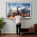 Atlanta Skyline Wall Art Canvas Print, Atlanta Downtown by MyGreatCanvas | Canvas Wall Art Prints | Photo Prints & Wall Decor