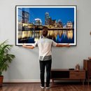 Austin Skyline Wall Art Canvas Print, Austin Downtown Night by MyGreatCanvas | Canvas Wall Art Prints | Photo Prints & Wall Decor