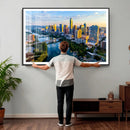 Austin Skyline Wall Art Canvas Print, Austin Downtown Night by MyGreatCanvas | Canvas Wall Art Prints | Photo Prints & Wall Decor