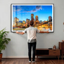 Boston Wall Art Canvas Print, Boston City Downtown Night by MyGreatCanvas | Canvas Wall Art Prints | Photo Prints & Wall Decor